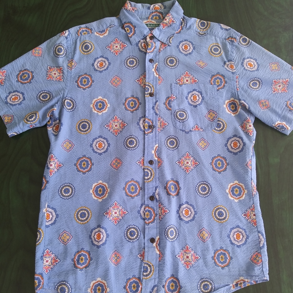 Cubavera Tropical Button Up Men's Small